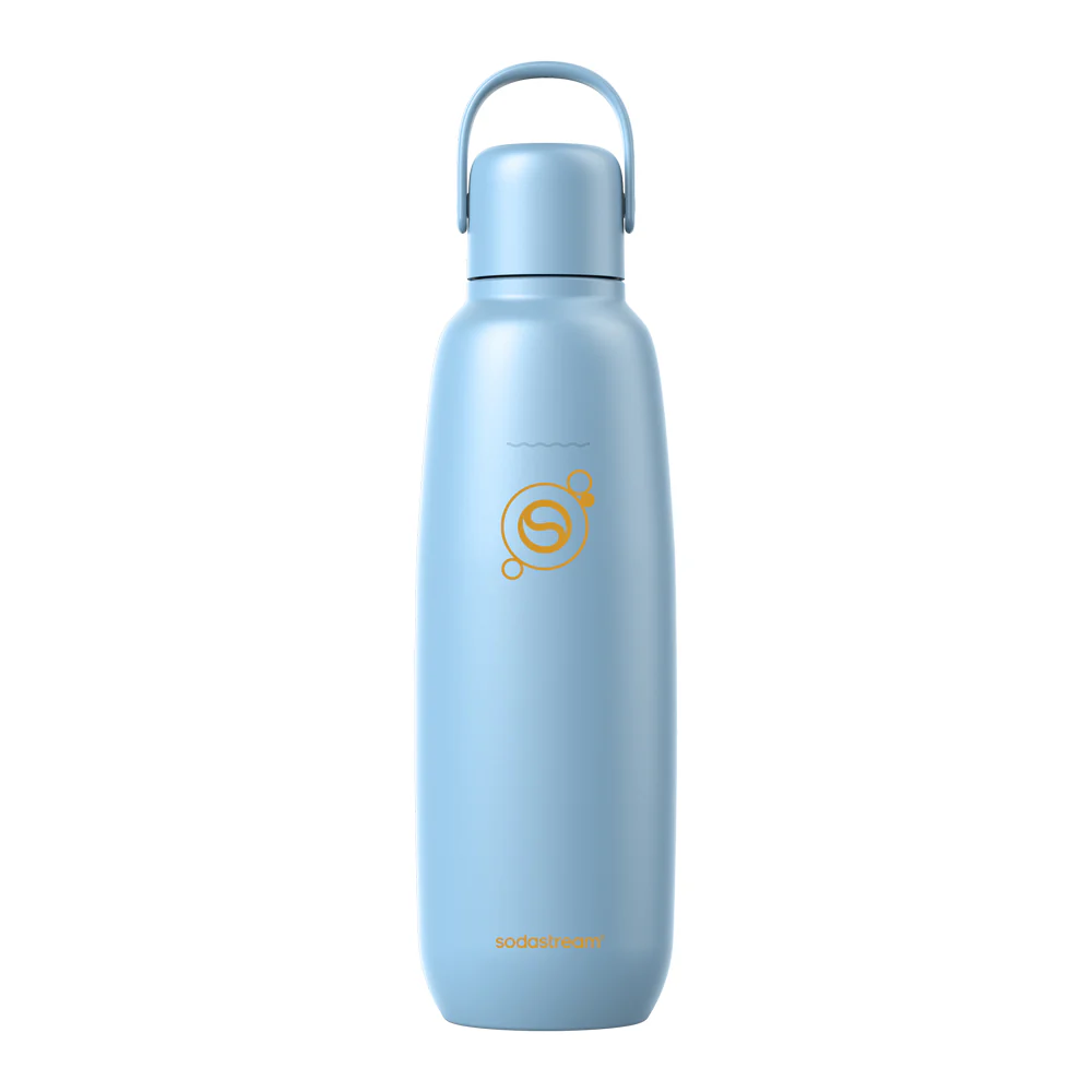0.9L Sodastream fizz & go™ roestvrijstalen bruiswaterfles ice