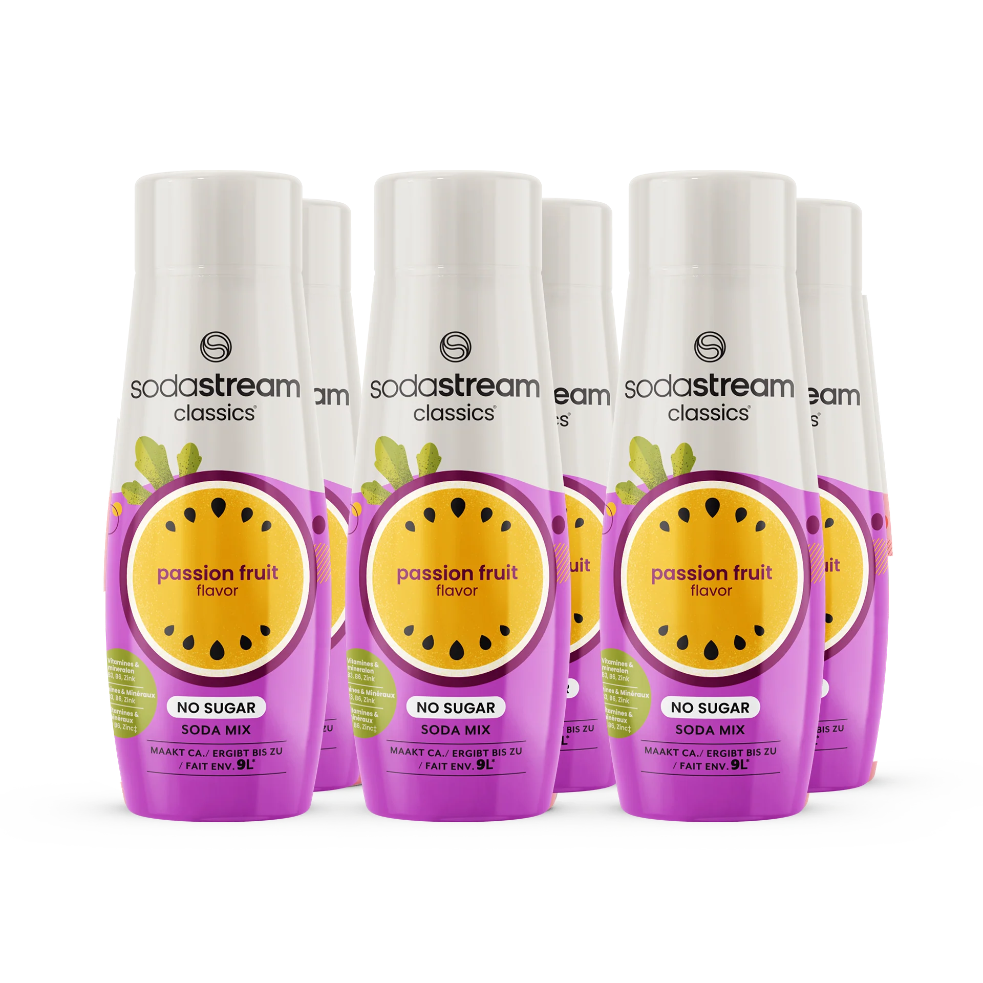 SodaStream Classics - Fruit Flavours - Passion fruit Zero 6-pack